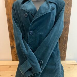 Vintage 90s- Reitmans Double-Breasted Coat-Velvet